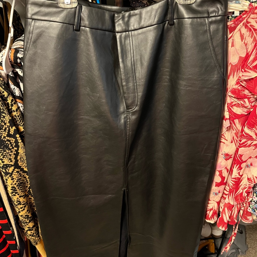 ASOS Leather Look Maxi Skirt